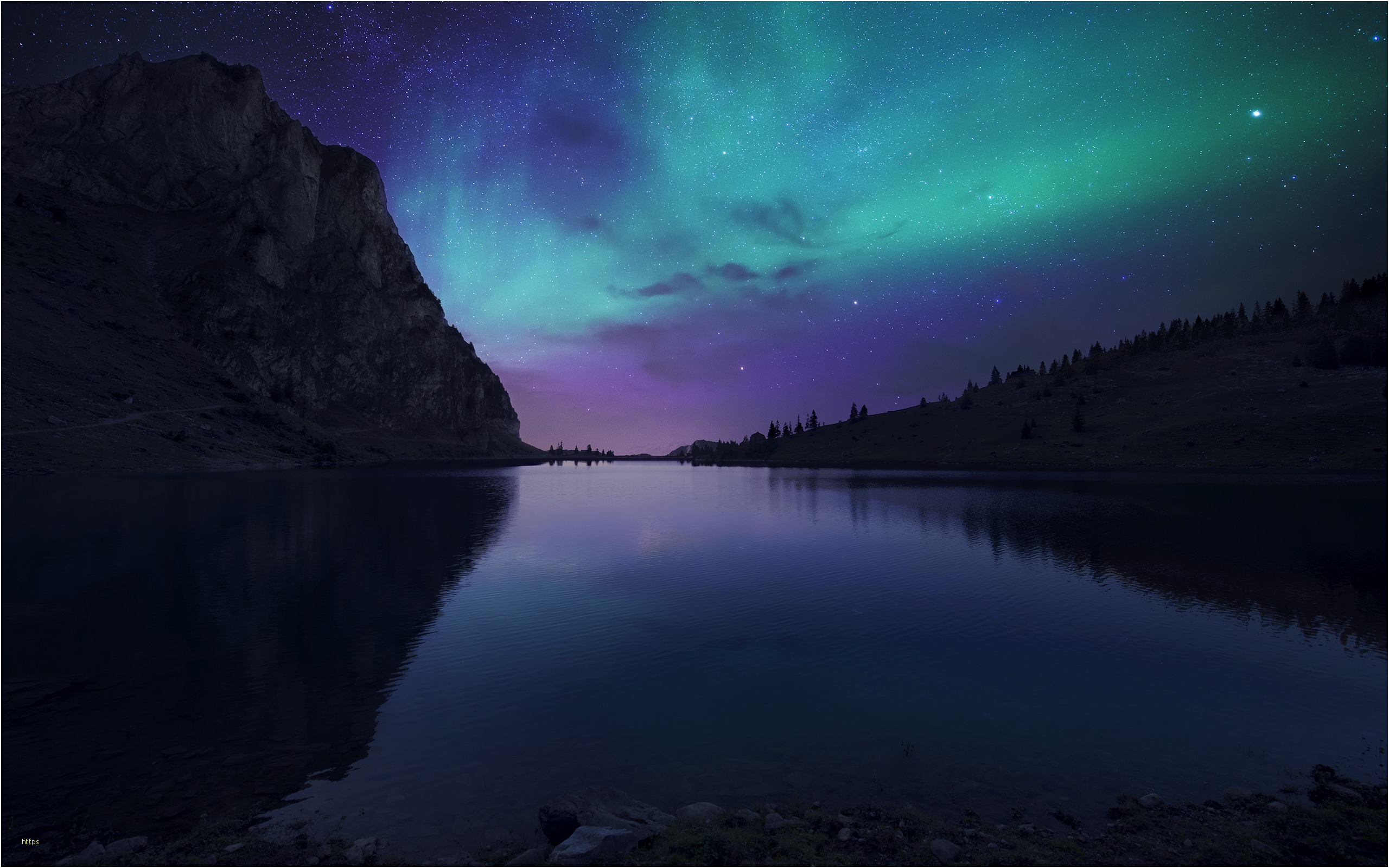 Desktop Wallpaper Hd Beautiful Night Dark Wallpapers - Fondos De Aurora Boreal , HD Wallpaper & Backgrounds