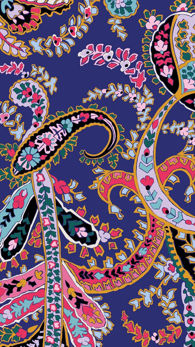 Romantic Paisley Phone Download - Romantic Paisley Vera Bradley , HD Wallpaper & Backgrounds