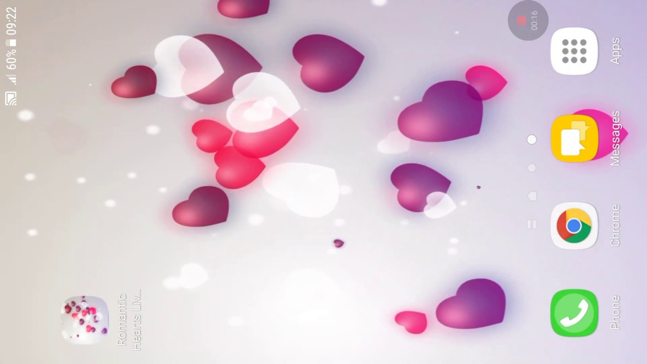 Romantic Hearts Live Wallpaper - Chrome Ios , HD Wallpaper & Backgrounds