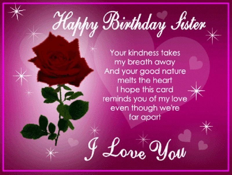 29 Beautiful Happy Birthday Quotes Chart Image - Happy Birthday To U My Sweet Sister , HD Wallpaper & Backgrounds