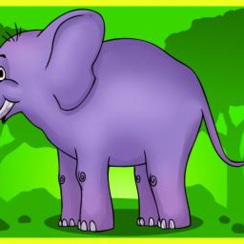 Dongeng Sebelum Tidu - Cartoon Elephant , HD Wallpaper & Backgrounds