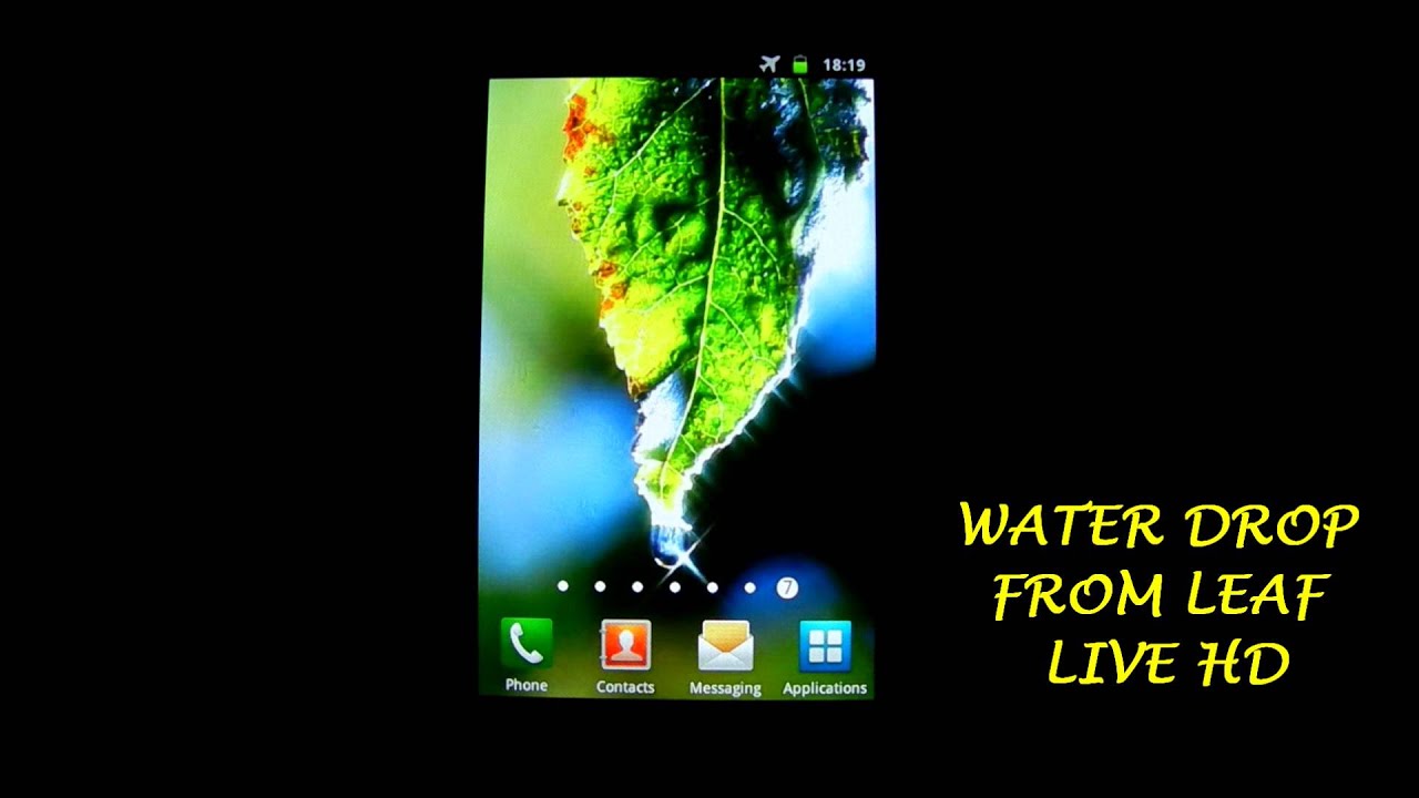Water Drop From Leaf Live Wallpaper Hd - Windows Vista Theme , HD Wallpaper & Backgrounds