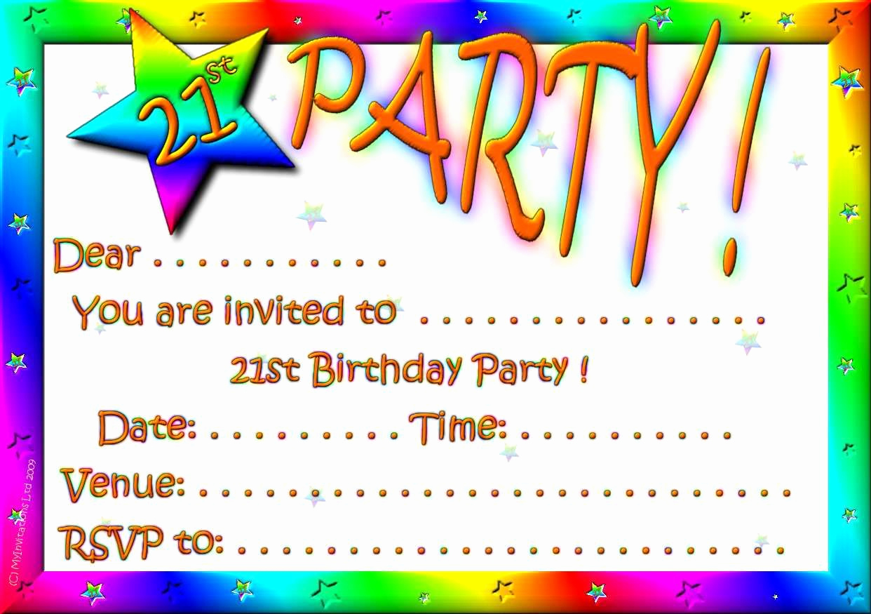 21st Birthday Invitation Templates Free Printable Lovely - Make An Invitation Card For Birthday , HD Wallpaper & Backgrounds