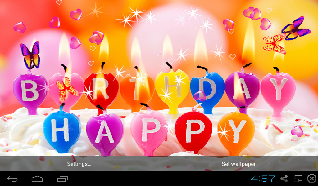 Watch Video - Birthday Cakes With Candles And Flowers , HD Wallpaper & Backgrounds
