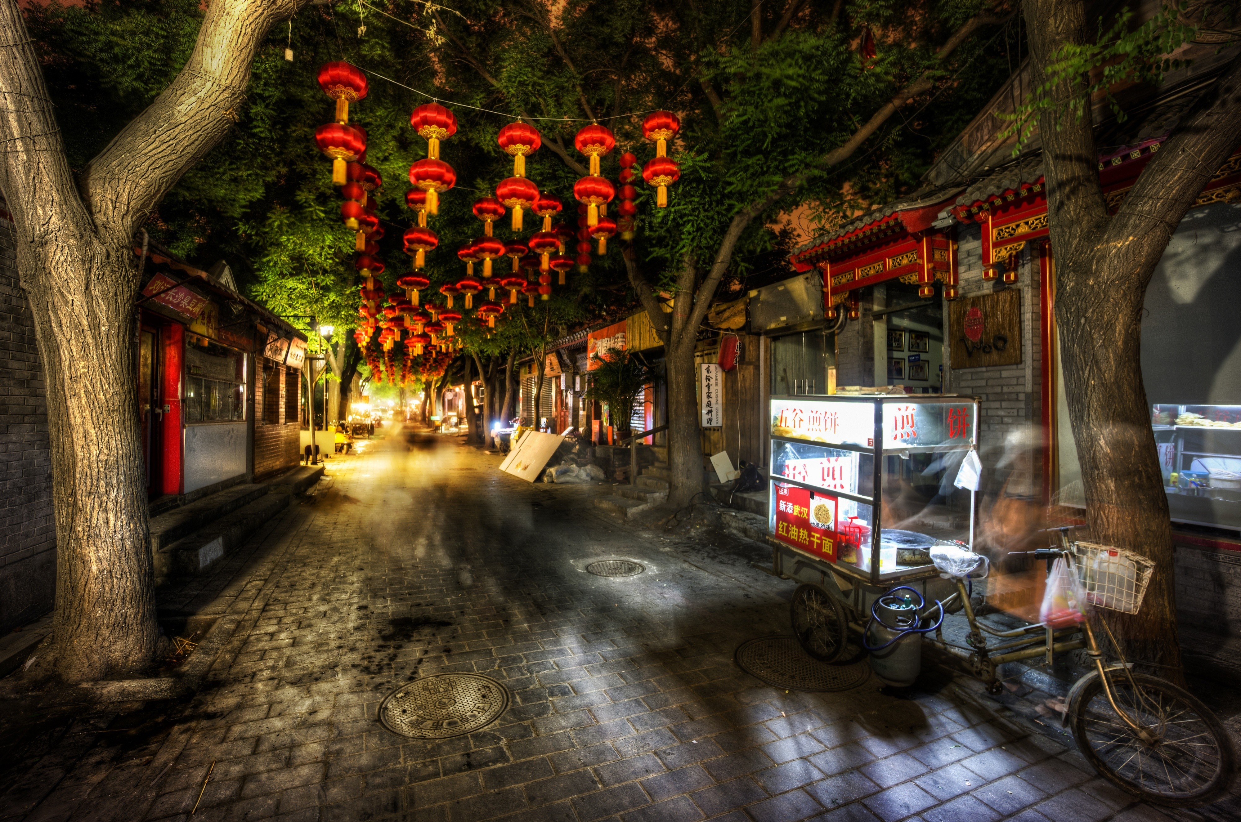 Hd Wallpaper - China Streets At Night , HD Wallpaper & Backgrounds