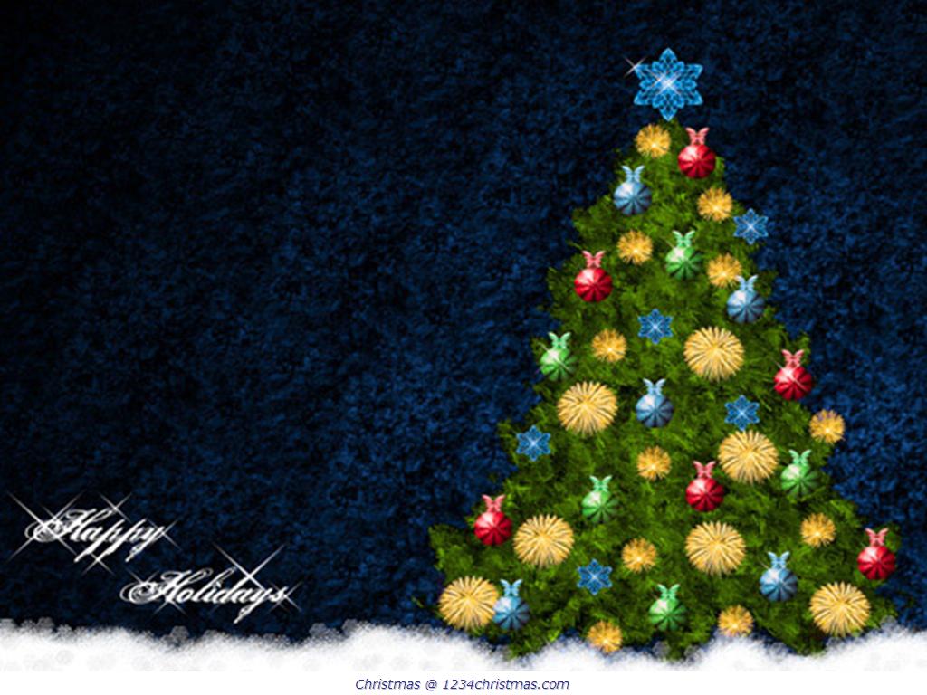 Christmas Tree Background Wallpaper - Colorful Christmas Background For Tarpaulin , HD Wallpaper & Backgrounds