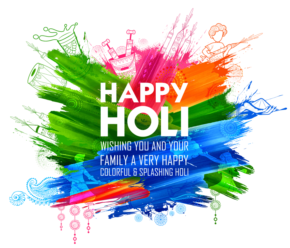 Happy Holi Images - Happy Holi Wishes 2019 , HD Wallpaper & Backgrounds