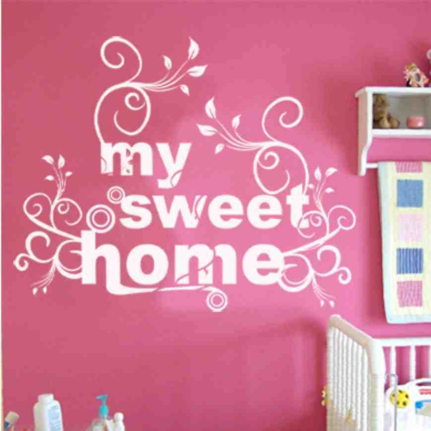 Personalized Home Decoration Vinyl Wallpaper Diy Wall - My Sweet Home , HD Wallpaper & Backgrounds