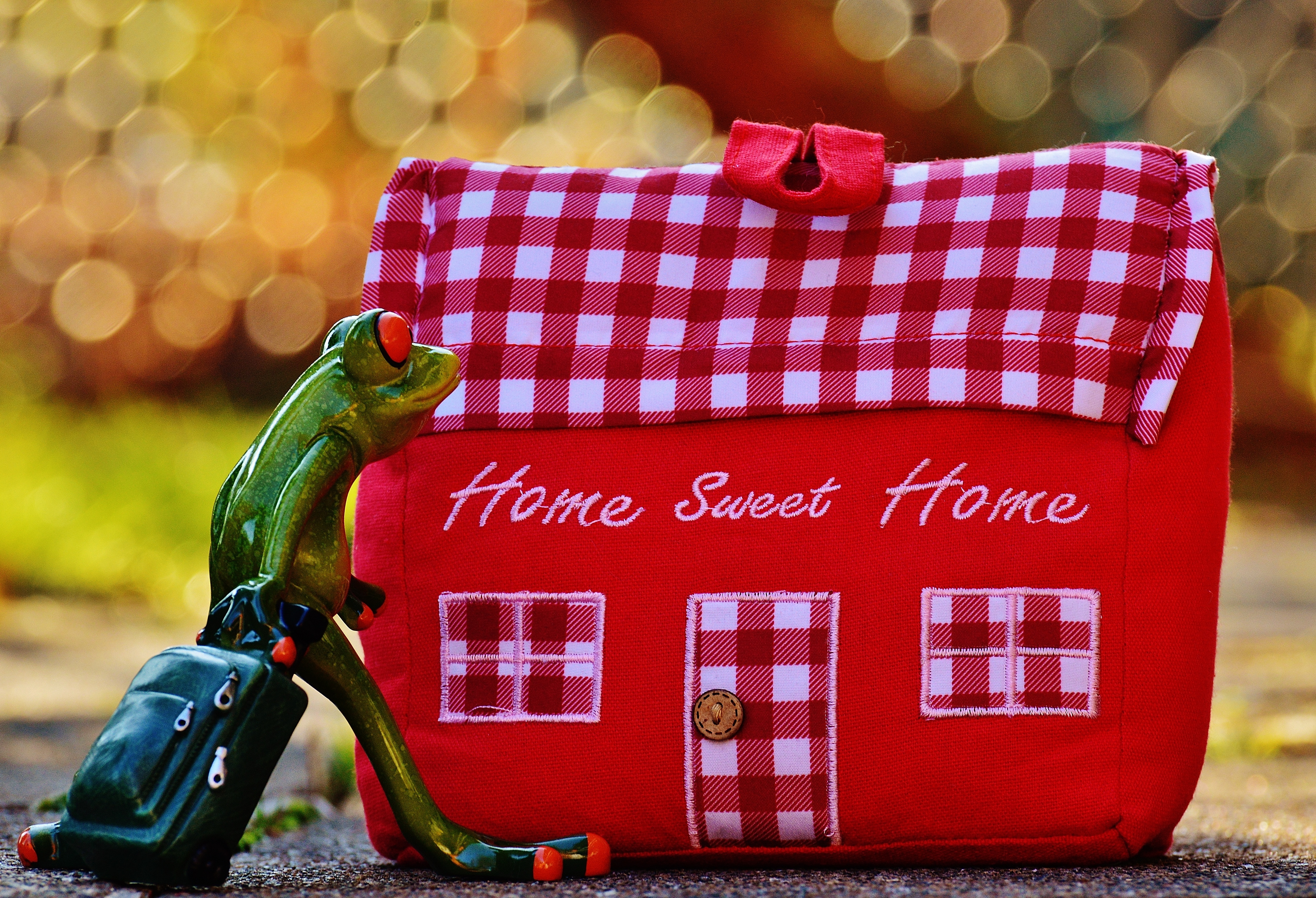 Red Home Sweet Home Bag - Casas De Tela Navideñas , HD Wallpaper & Backgrounds