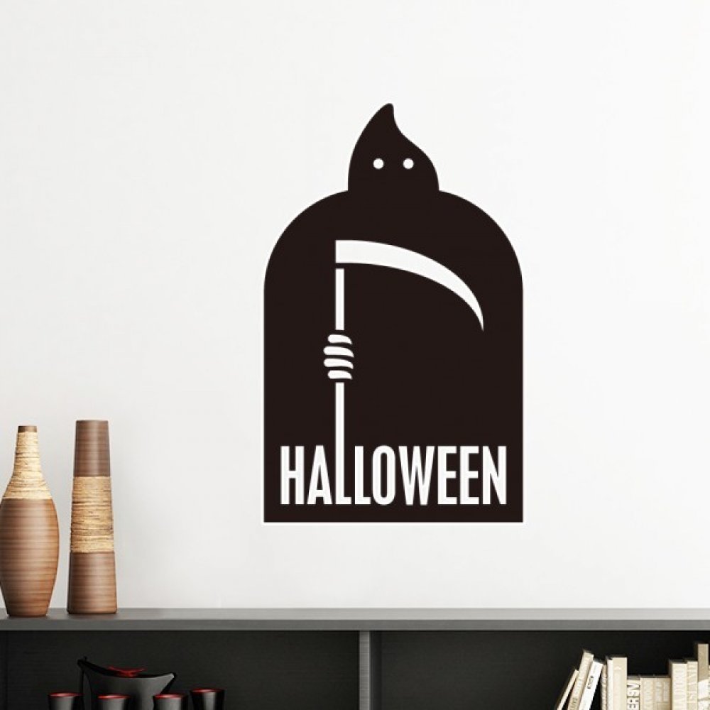 Diythinker Halloween Black Azrael Silhouette Wall Sticker - Yes I Can Hd , HD Wallpaper & Backgrounds