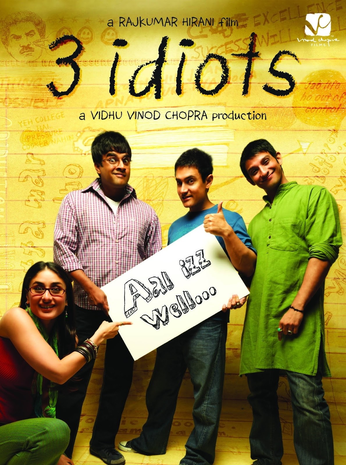 3 Idiots Movie Poster Idiots 3 (806947) HD Wallpaper & Backgrounds