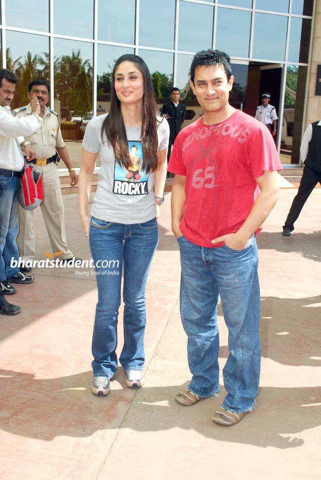 Aamir Khan & Kareena Kapoor Unveil 'zoobie Doobie' - Kareena Kapoor In 3 Idiots , HD Wallpaper & Backgrounds