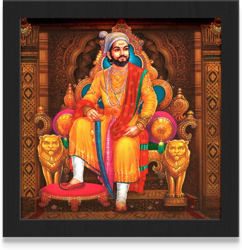 Chhatrapati Shivaji Maharaj Wall Poster With Frame - New Shivaji Maharaj Hd Images Png , HD Wallpaper & Backgrounds