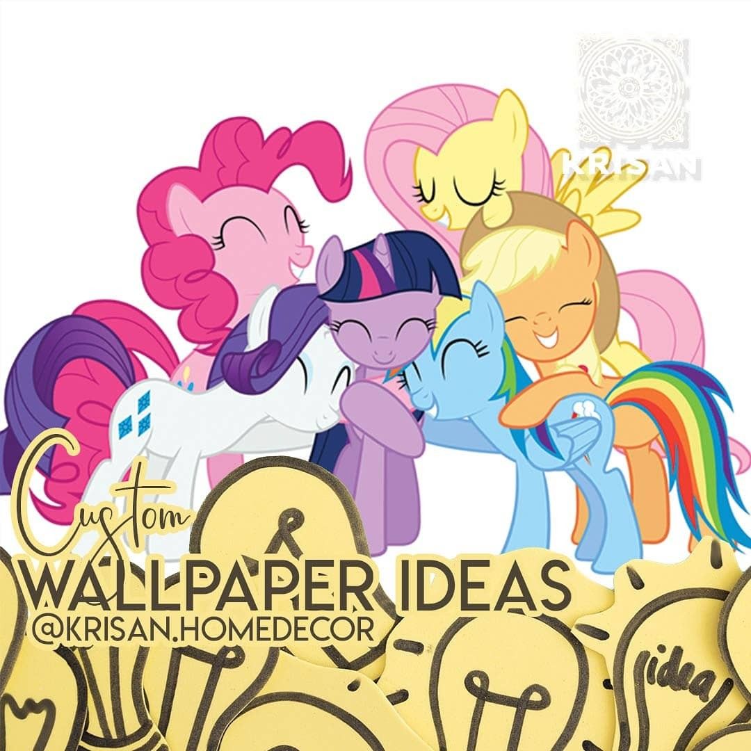 Wallpaper Dinding Custom 3d My Little Pony 😁 - My Little Pony Twilight Et Rarity , HD Wallpaper & Backgrounds