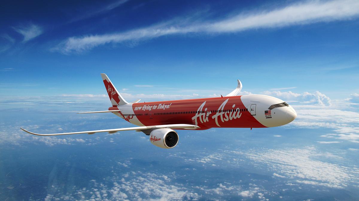 An Airasia Commercial Flight Takes To The Air - Air Asia X A350 , HD Wallpaper & Backgrounds