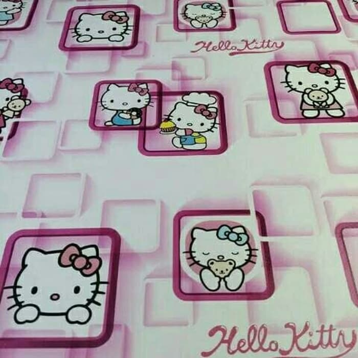 Wallpaper Dinding Motif Hello Kitty Dan Doraemon/wallpaper - Hello Kitty , HD Wallpaper & Backgrounds