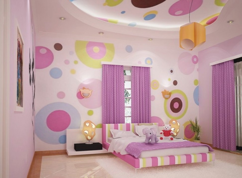 40 Motif Wallpaper Untuk Kamar Tidur Utama - Kids Bedroom Designs For Girls , HD Wallpaper & Backgrounds