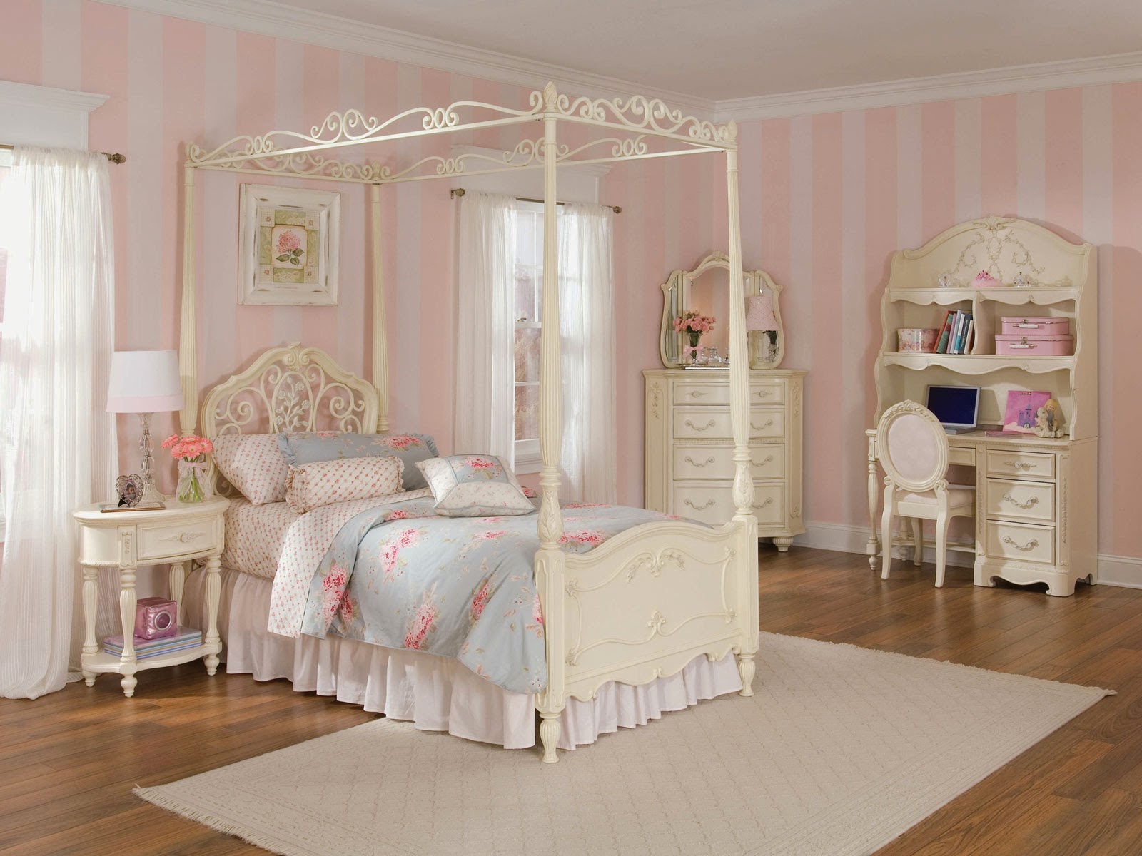 Kamar Tidur Cantik Untuk Anak Perempuan - Canopy Beds For Girls , HD Wallpaper & Backgrounds