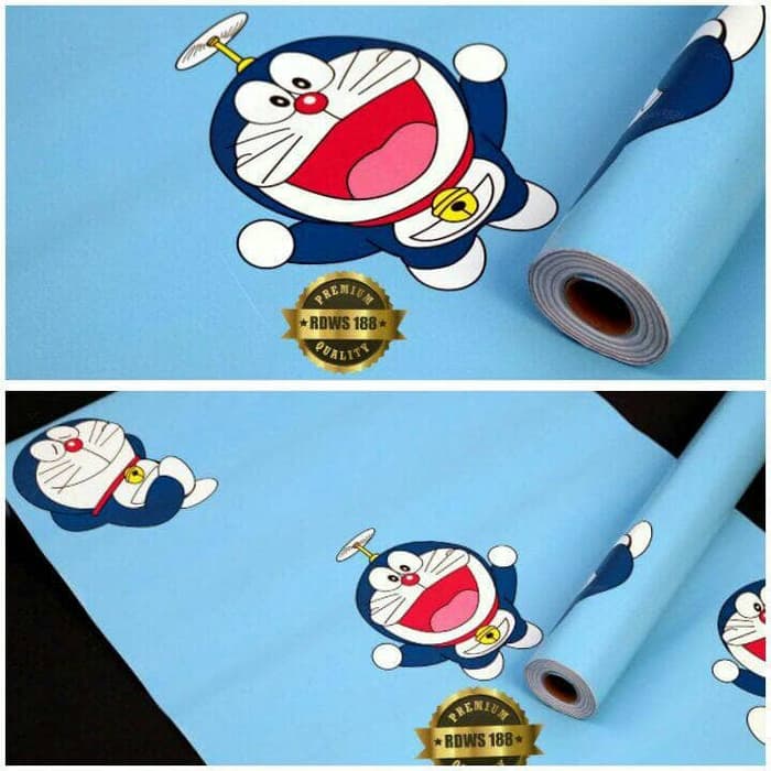 Wallpaper Sticker Dinding Kamar Anak Murah Motif Doraemon - Kamar Wallpaper Dinding Doraemon , HD Wallpaper & Backgrounds