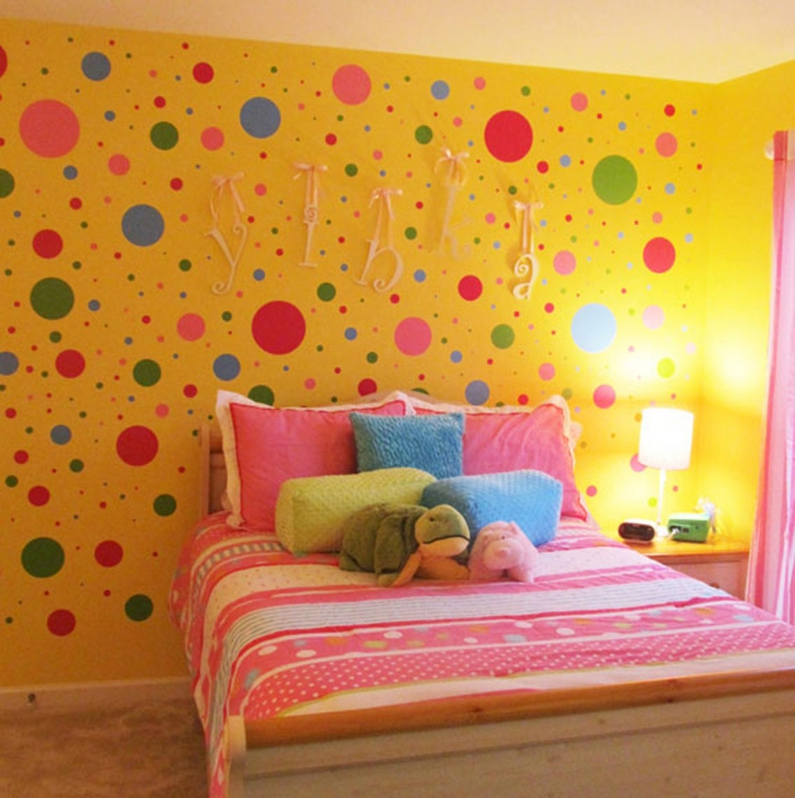 Warna Cat Kamar Tidur Anak Perempuan Kuning Designs On