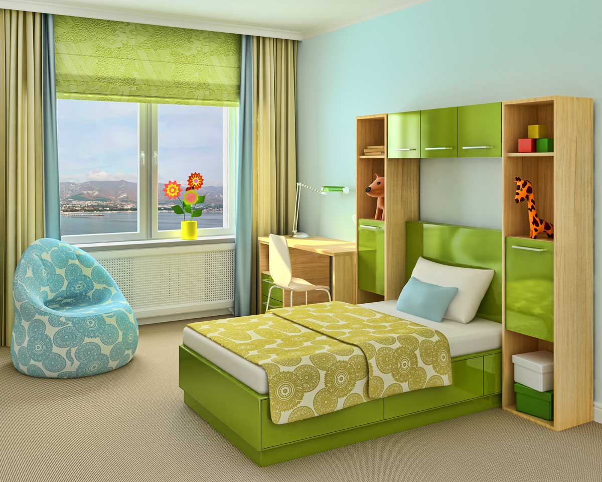 Tampilan Satu Dinding Dengan Warna Lain Atau Wallpaper - Paint Colours To Make Your Room Bright , HD Wallpaper & Backgrounds