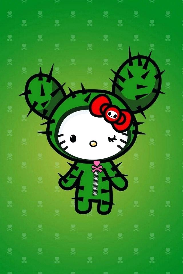 Sanrio Wall Paper Hello Kitty Download Wallpapers Hello - Tokidoki Hello Kitty Cactus , HD Wallpaper & Backgrounds