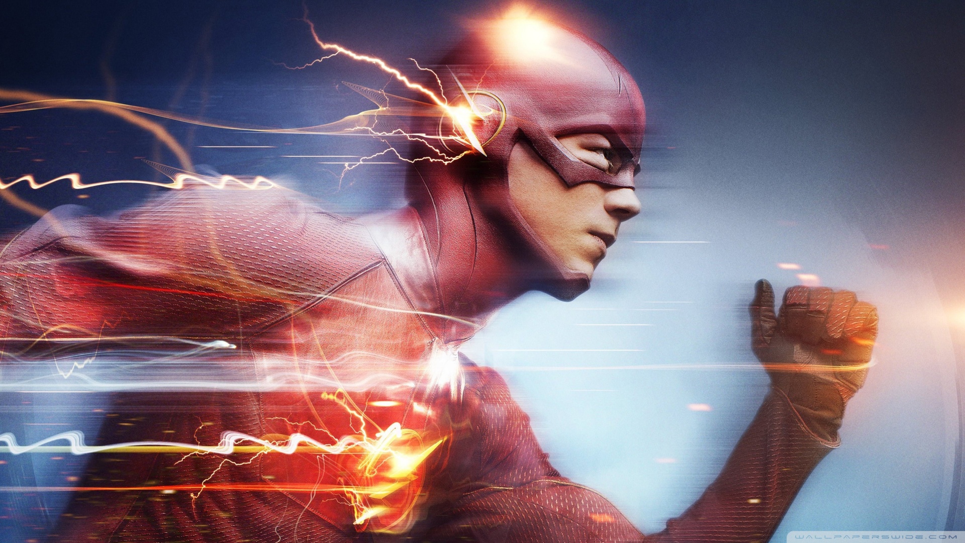 Flash Superhero Running Hd [1920×1080] Need Iphone - Cw Flash , HD Wallpaper & Backgrounds