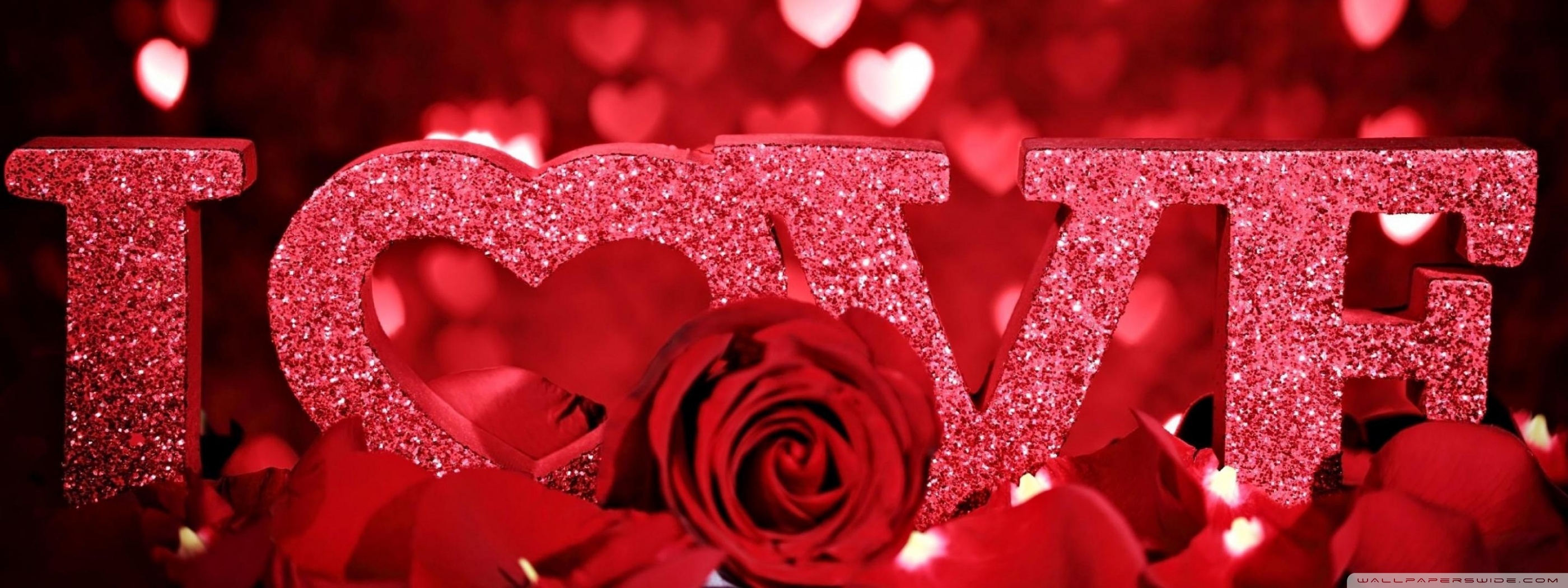 Dual Standard - Red Hearts And Roses , HD Wallpaper & Backgrounds
