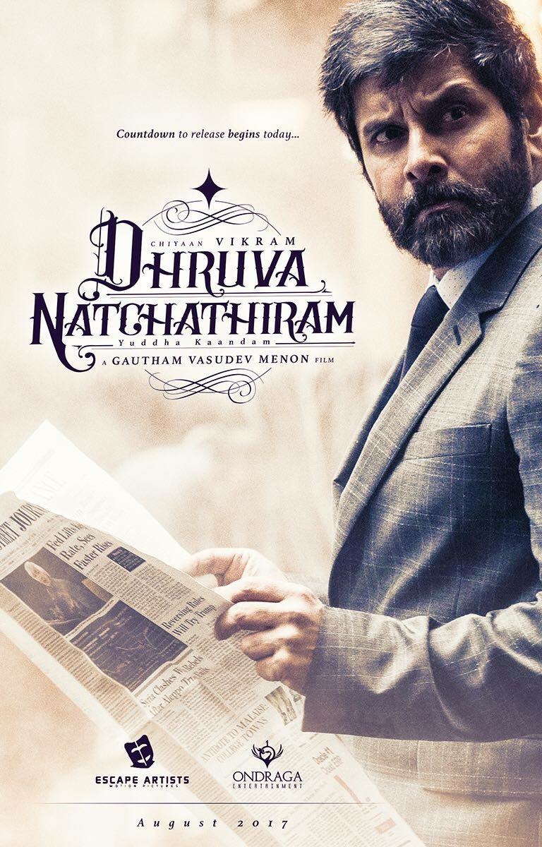 Dhruva Natchathiram - Vikram Dhruva Natchathiram First Look , HD Wallpaper & Backgrounds