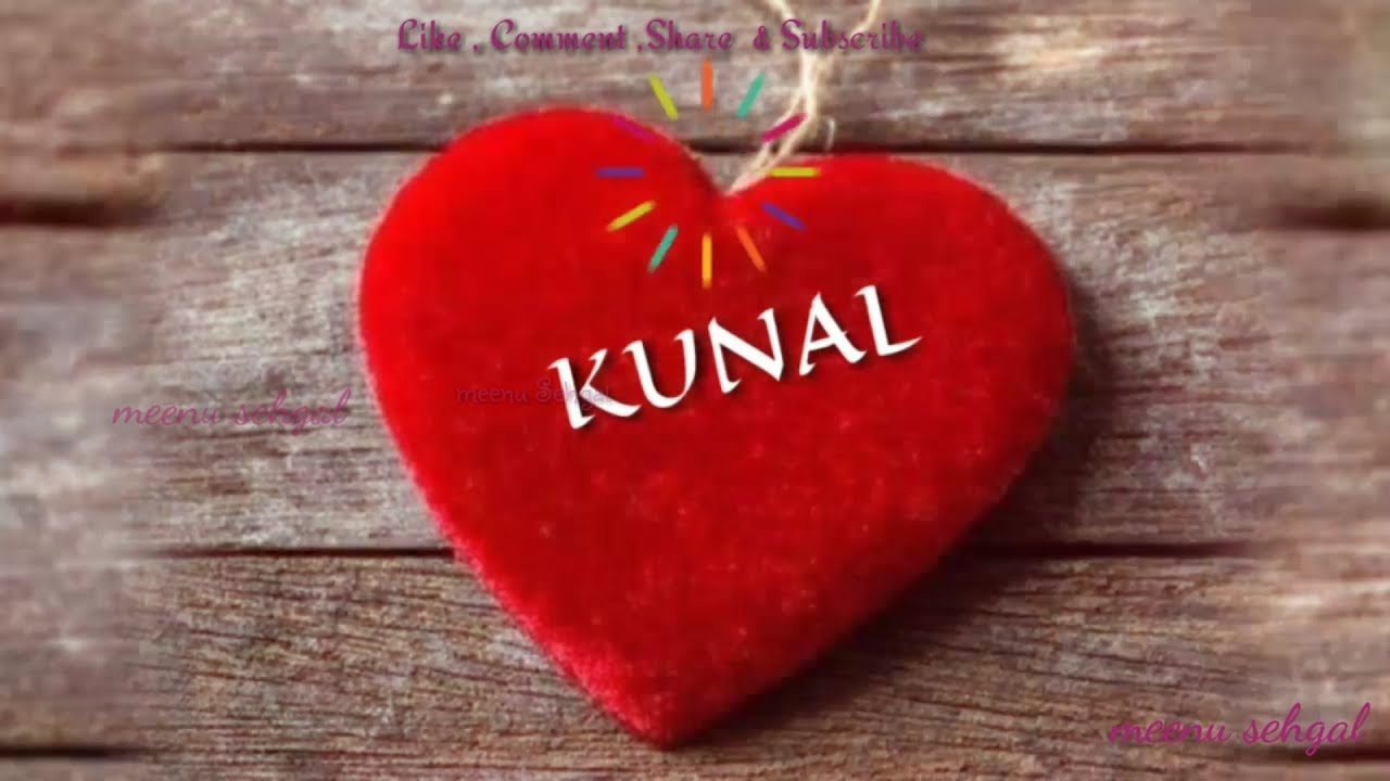 Kunal 💖 Name Whatsapp Status Video - Love Kunal Name , HD Wallpaper & Backgrounds
