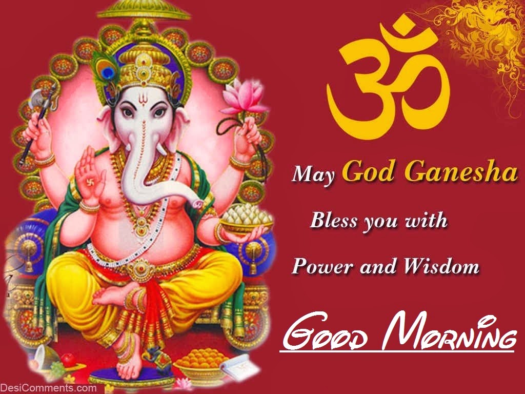 May Ganesh Ji Blessing With You - Good Morning With Ganesh Ji , HD Wallpaper & Backgrounds