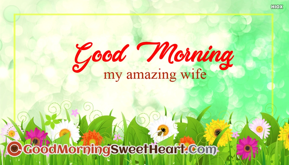 Good Morning My Amazing Wife - Sunday Good Morning Images For Wife , HD Wallpaper & Backgrounds