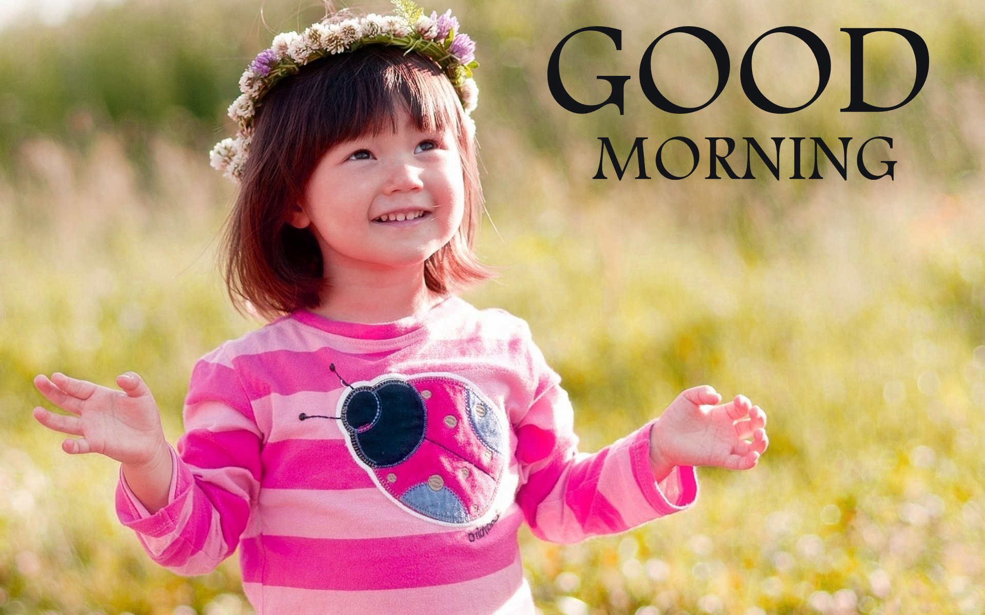 Latest Good Morning Baby Girl Pics Hd Wallpaper - Good Morning Image Girl And Boy , HD Wallpaper & Backgrounds