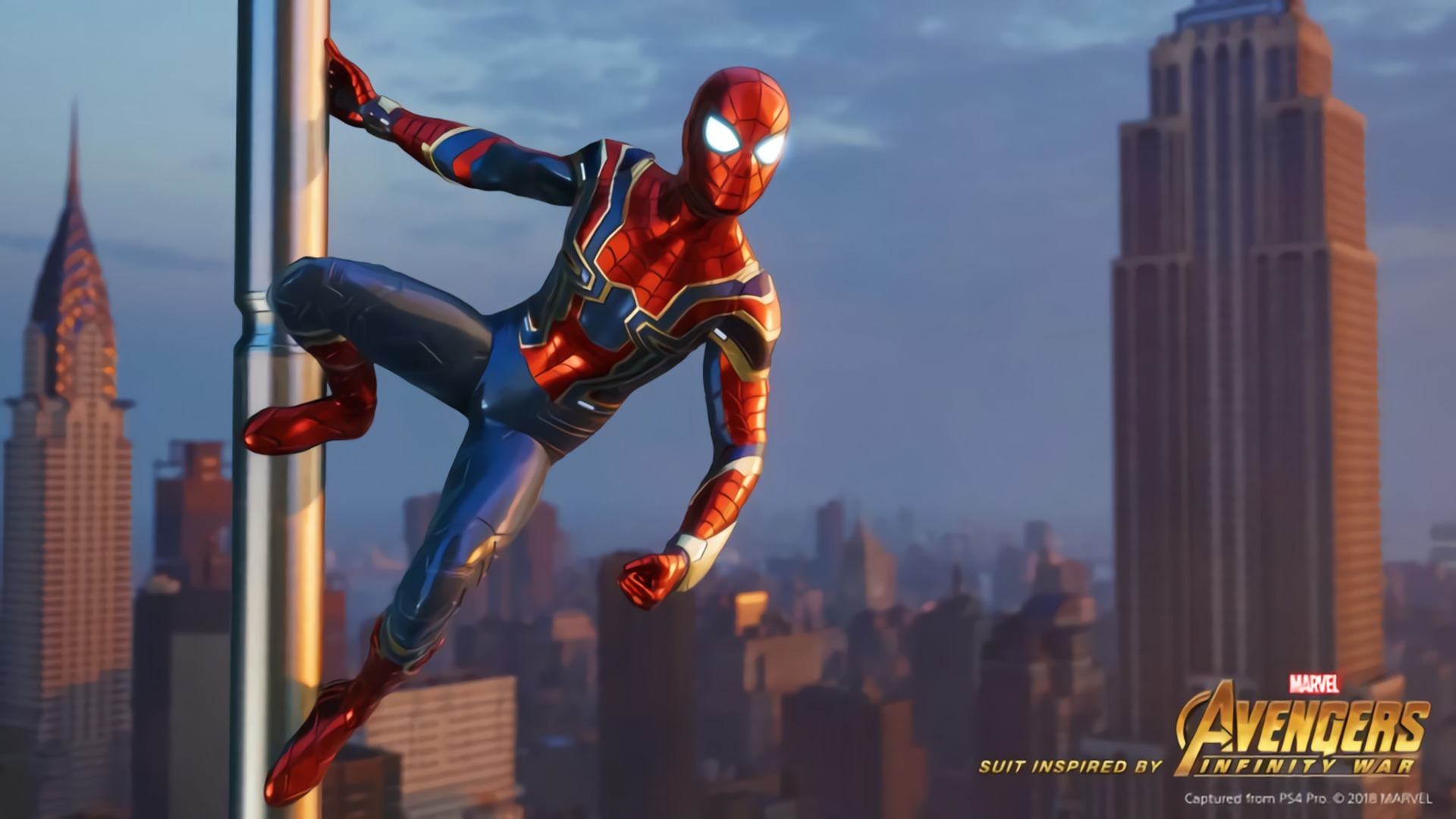 Download Original Download In Resolution - Spider Man Ps4 Iron Spider , HD Wallpaper & Backgrounds