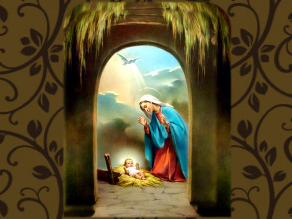 Religion Hd Wallpaper - Christmas Jesus Birth , HD Wallpaper & Backgrounds