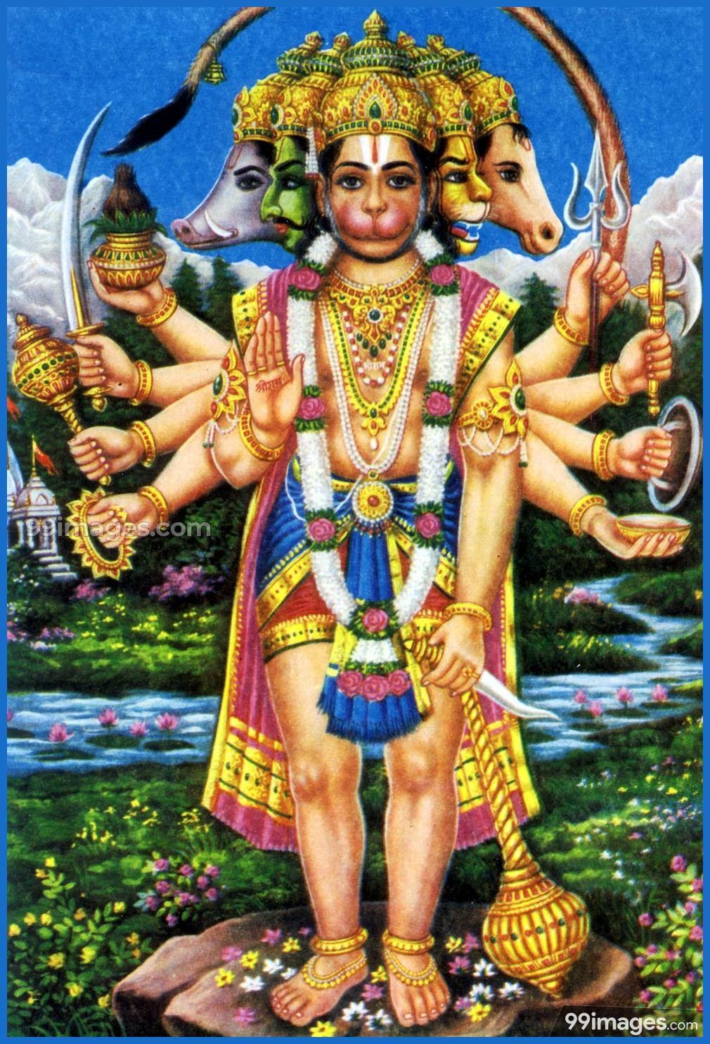 Anjaneya - Hindu God Hanuman , HD Wallpaper & Backgrounds