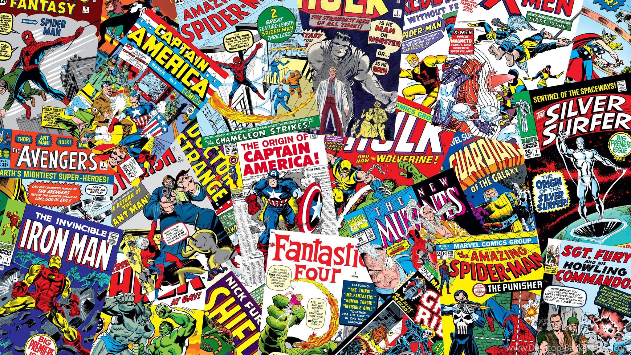 Widescreen - Marvel Comic Book Background , HD Wallpaper & Backgrounds