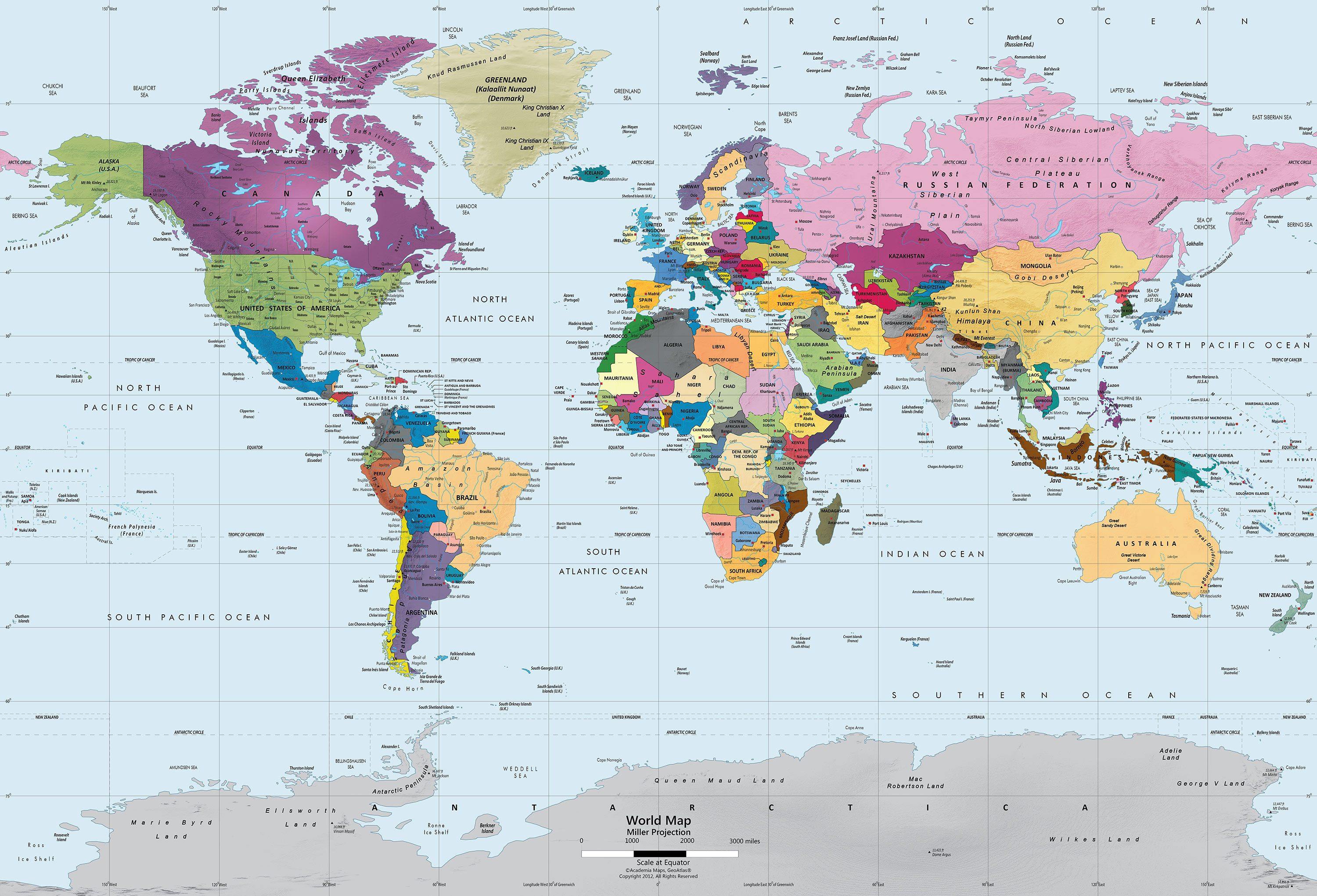 Political World Map High Resolution Image Elegant Blank - Modern World Map , HD Wallpaper & Backgrounds