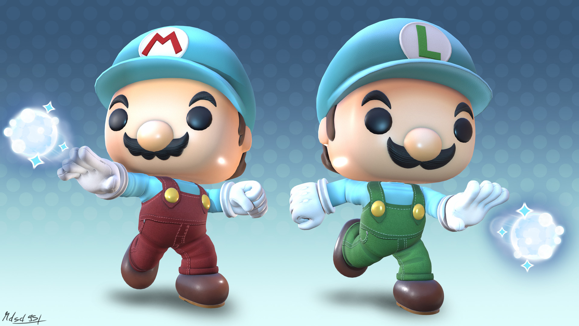 Funko Pop Bros - Mario Bros Funko Pop , HD Wallpaper & Backgrounds