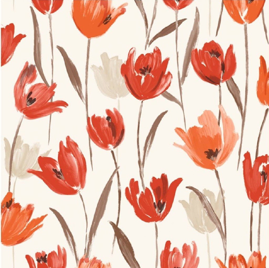 Tulip Print - Tulip Wallpaper Pattern , HD Wallpaper & Backgrounds