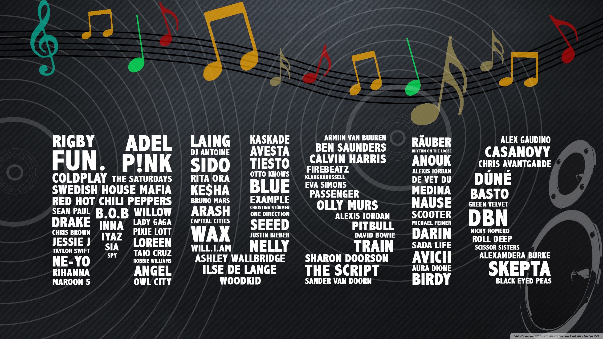 Background Music Wallpaper Hd 2048x1152 Wallpaper