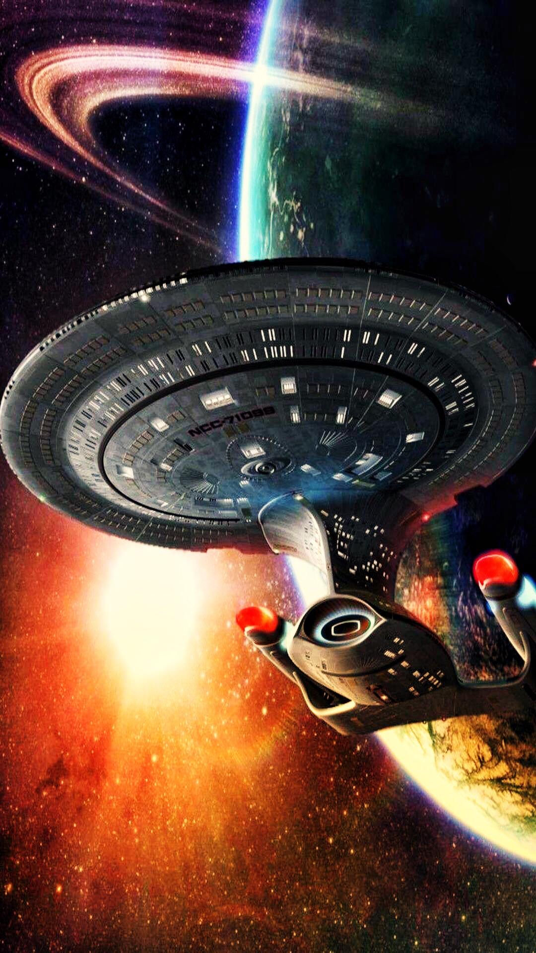 Tng Enterprise Iphone Wallpaper - Star Trek Iphone 6s , HD Wallpaper & Backgrounds