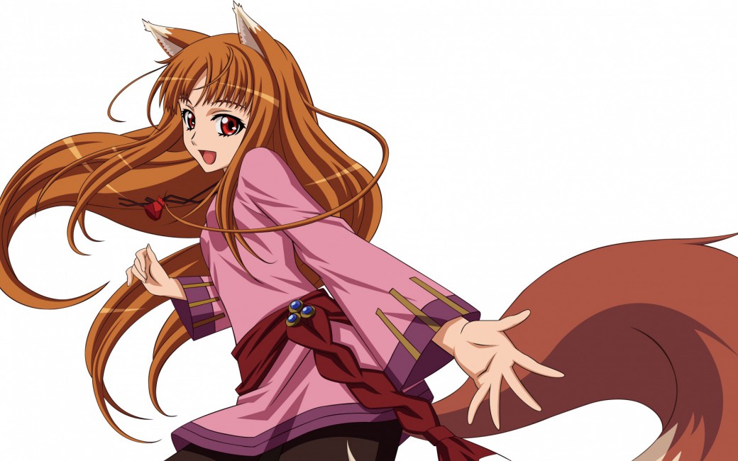Spice And Wolf Horo Tail Girl Art - Holo Spice And Wolf Transparent , HD Wallpaper & Backgrounds