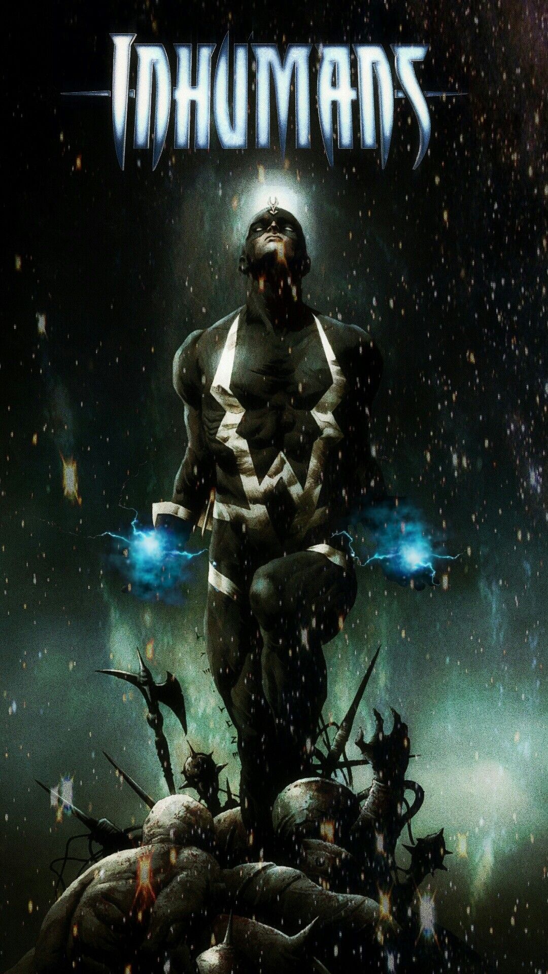 Black Bolt Marvel's Inhumans Iphone Wallpaper - Inhumans Black Bolt , HD Wallpaper & Backgrounds