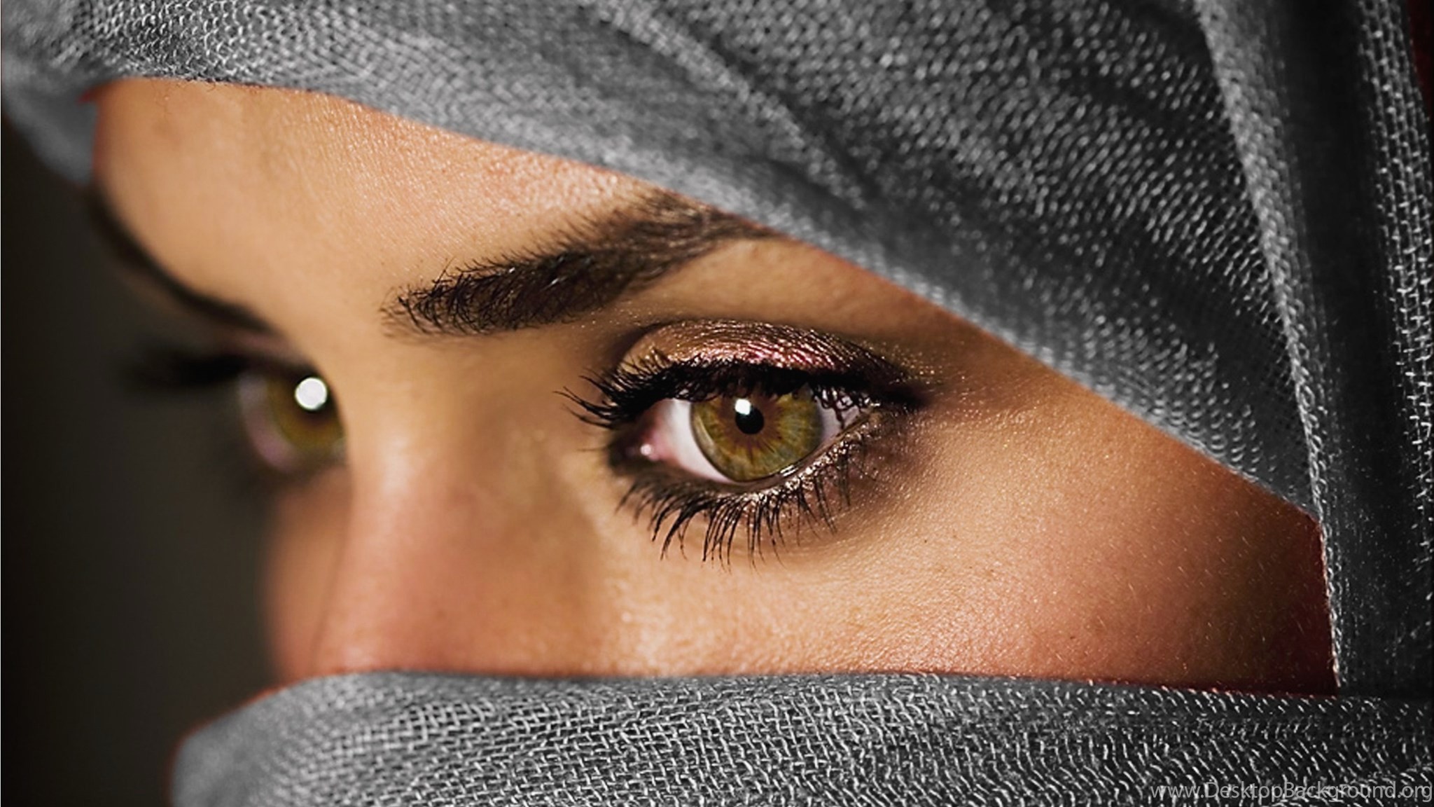 Niqab Eyes Wallpaper - Girl Eyes , HD Wallpaper & Backgrounds