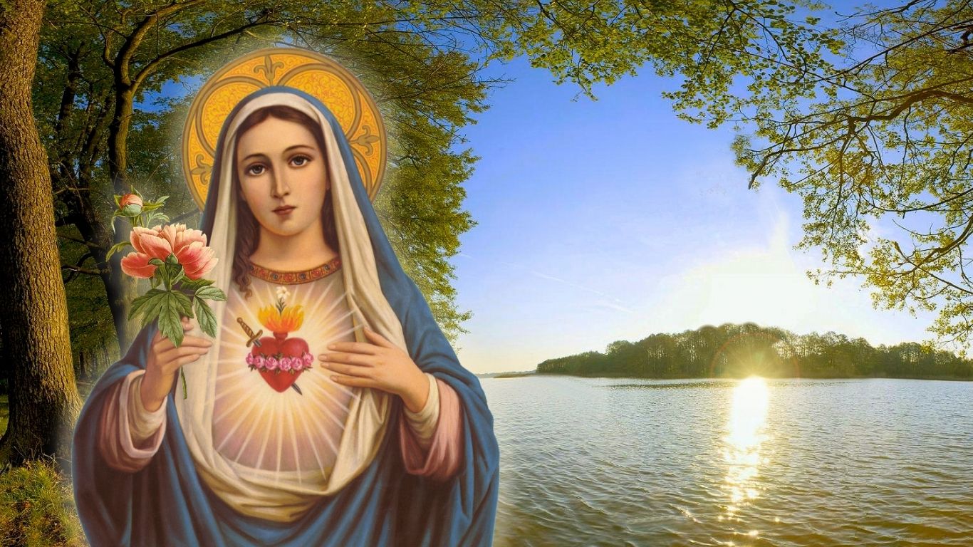 Mother Mary Hd , HD Wallpaper & Backgrounds