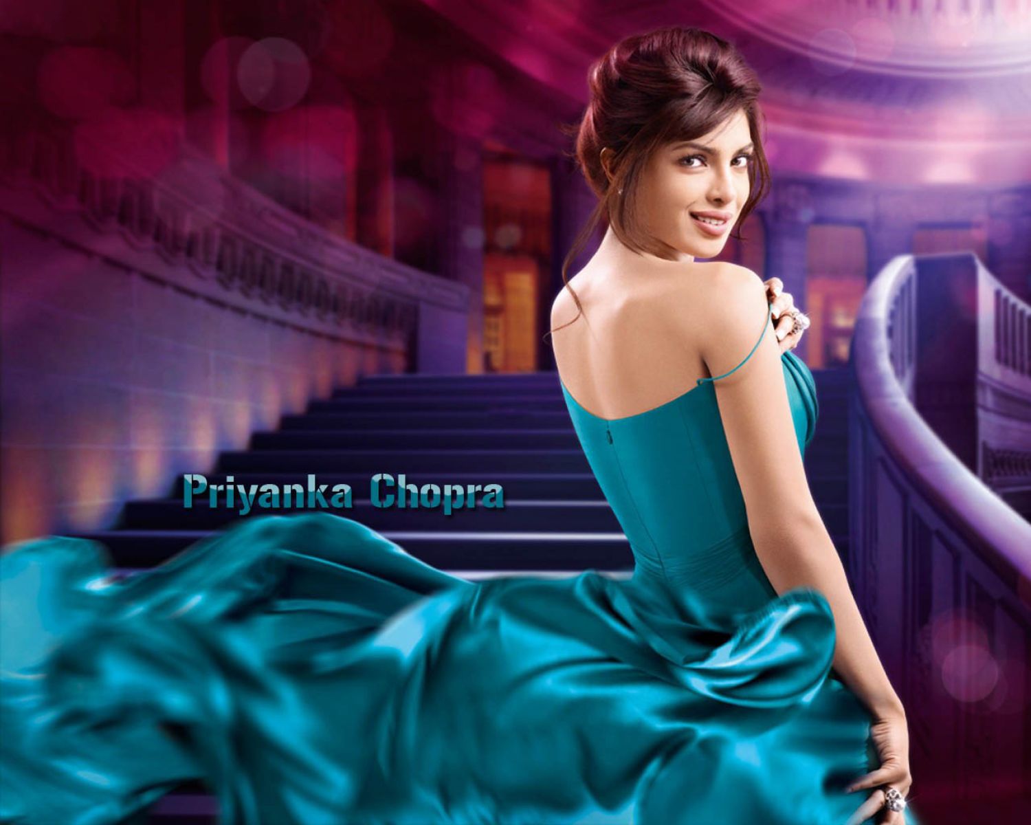Priyanka Chopra In Blue Dress - Priyanka Chopra In Anjaana Anjaani , HD Wallpaper & Backgrounds