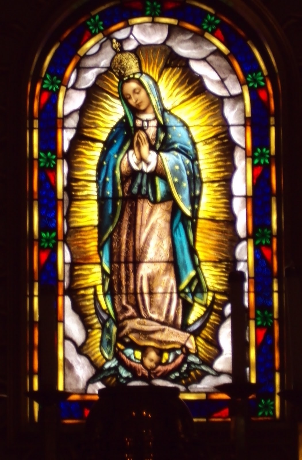 Virgin Of Guadalupe Stained Glass , HD Wallpaper & Backgrounds