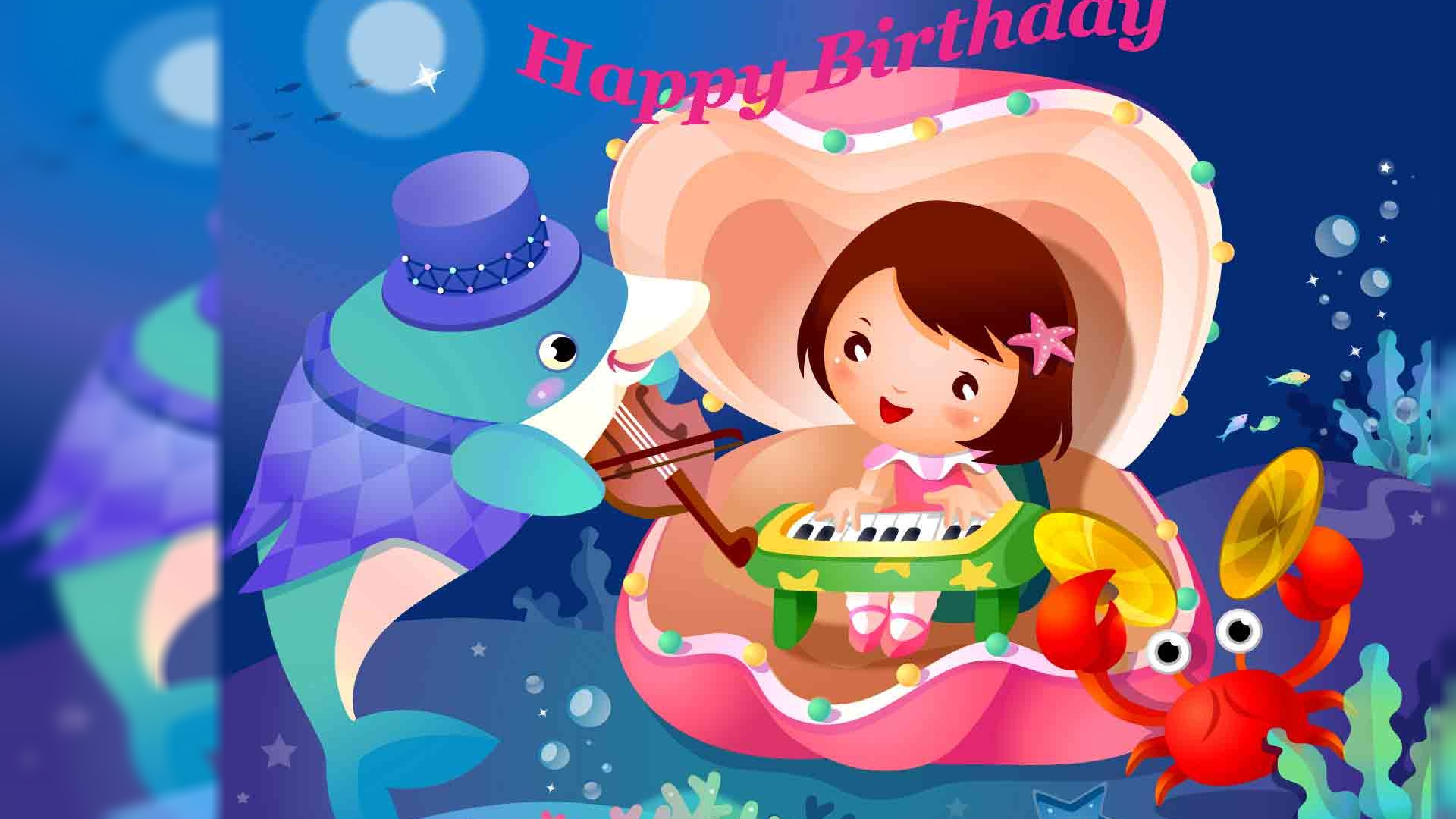 Happy Birthday Wallpapers Free Download - Happy Birthday Animated Images Hd , HD Wallpaper & Backgrounds