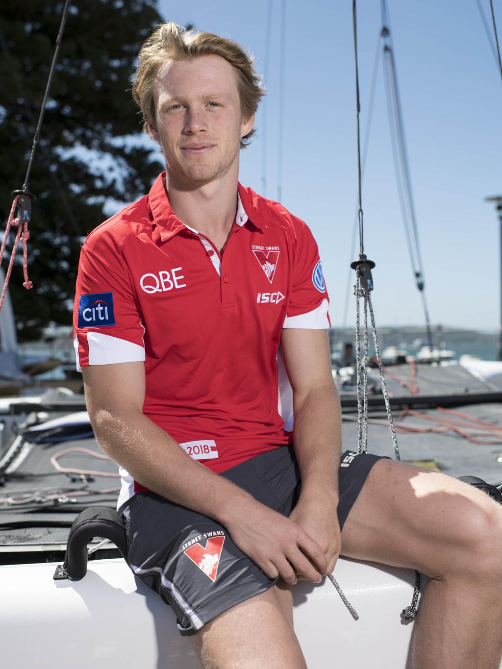 Sydney Swans Callum Mills And Dan Robinson Sail On - Dinghy Sailing , HD Wallpaper & Backgrounds